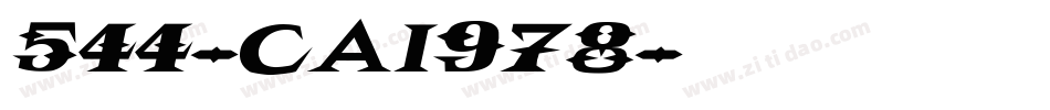 544-CAI978字体转换