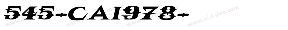 545-CAI978字体转换