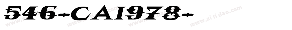 546-CAI978字体转换
