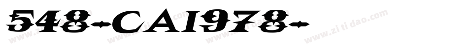 548-CAI978字体转换