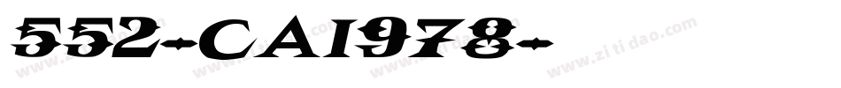 552-CAI978字体转换