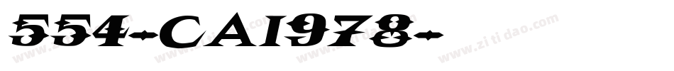 554-CAI978字体转换