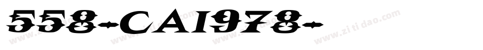 558-CAI978字体转换