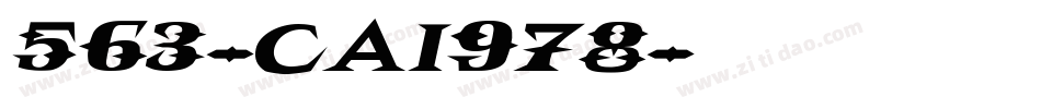 563-CAI978字体转换