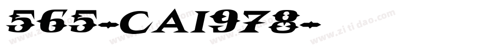 565-CAI978字体转换