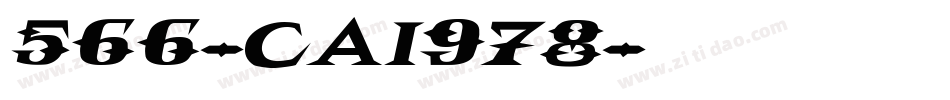 566-CAI978字体转换