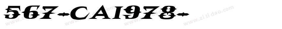 567-CAI978字体转换