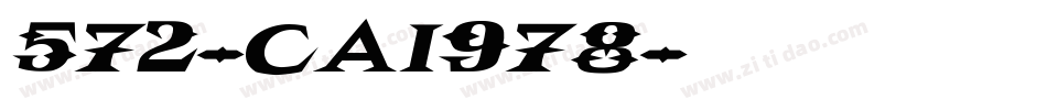 572-CAI978字体转换