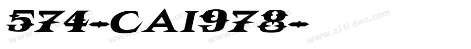 574-CAI978字体转换