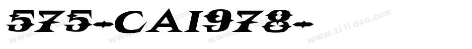 575-CAI978字体转换