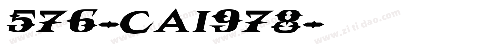 576-CAI978字体转换