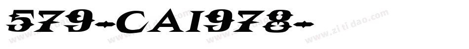 579-CAI978字体转换
