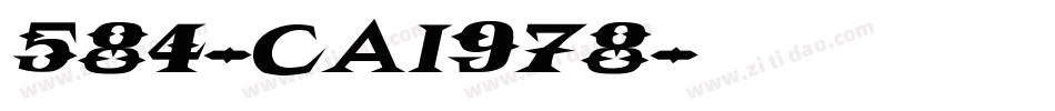 584-CAI978字体转换