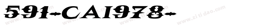 591-CAI978字体转换