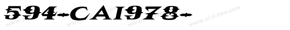 594-CAI978字体转换