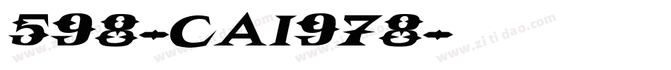 598-CAI978字体转换