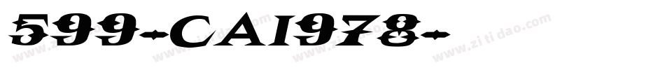 599-CAI978字体转换