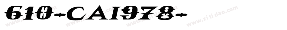 610-CAI978字体转换