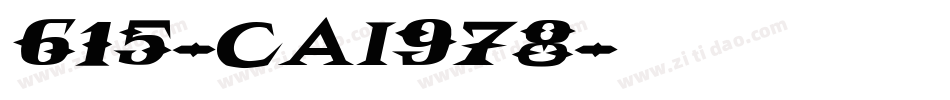 615-CAI978字体转换