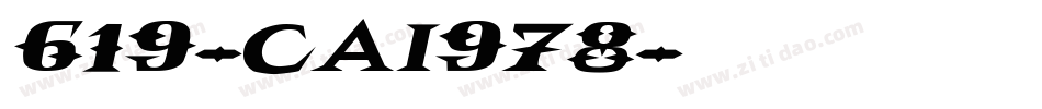 619-CAI978字体转换