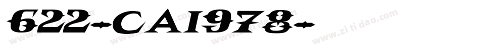 622-CAI978字体转换