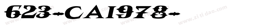 623-CAI978字体转换