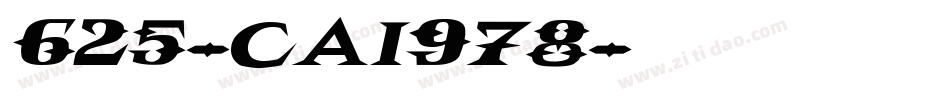 625-CAI978字体转换