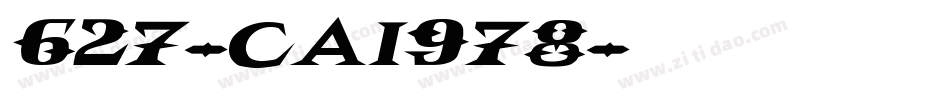 627-CAI978字体转换