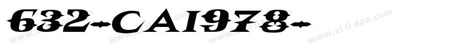 632-CAI978字体转换