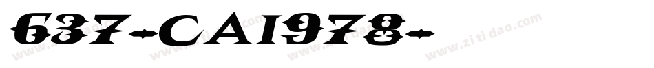 637-CAI978字体转换