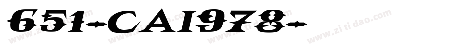 651-CAI978字体转换