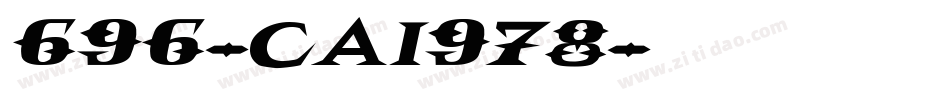 696-CAI978字体转换