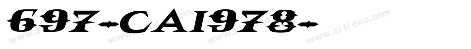 697-CAI978字体转换