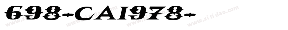 698-CAI978字体转换