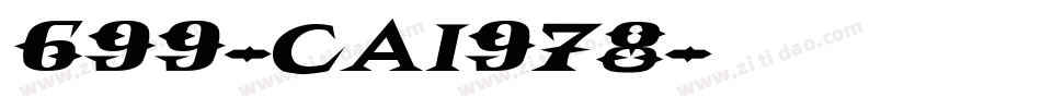 699-CAI978字体转换