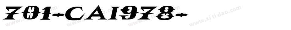 701-CAI978字体转换