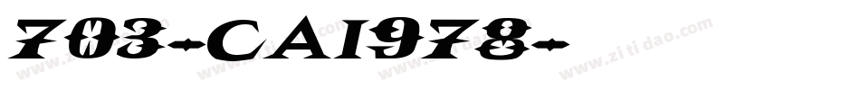 703-CAI978字体转换