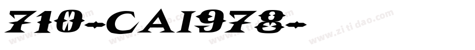 710-CAI978字体转换