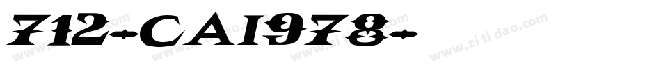 712-CAI978字体转换