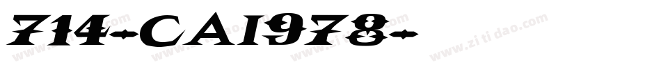 714-CAI978字体转换