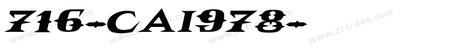 716-CAI978字体转换