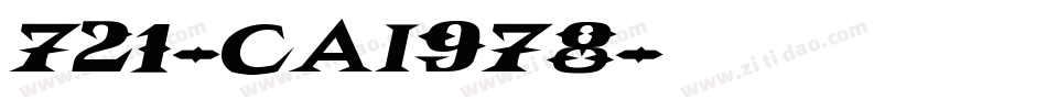 721-CAI978字体转换