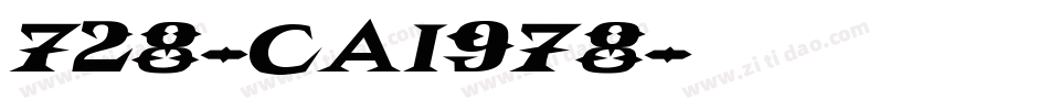 728-CAI978字体转换