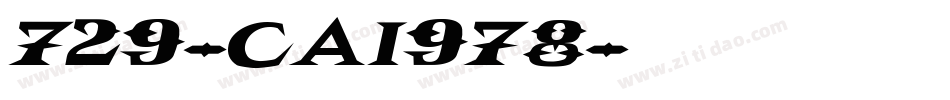 729-CAI978字体转换