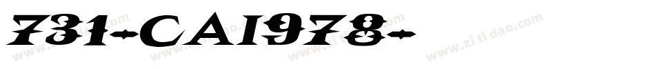 731-CAI978字体转换