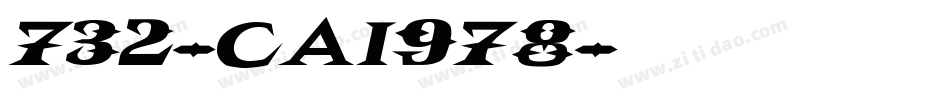 732-CAI978字体转换