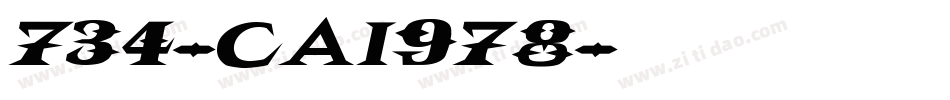 734-CAI978字体转换