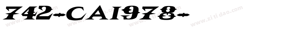 742-CAI978字体转换