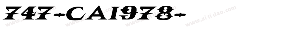 747-CAI978字体转换