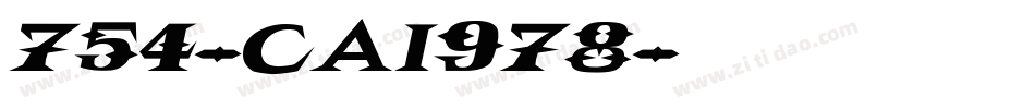 754-CAI978字体转换